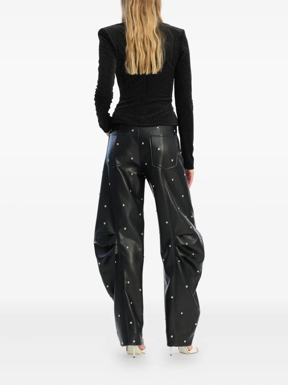 ROTATE BIRGER CHRISTENSEN Cargo broek met studs Zwart