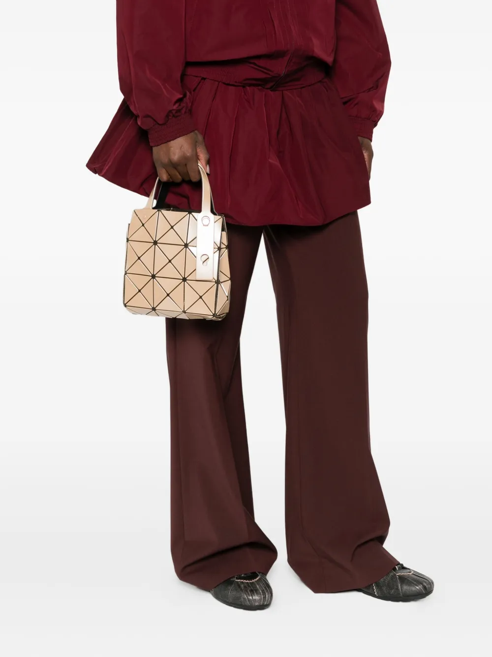 Bao Bao Issey Miyake mini Carat tote bag - Beige