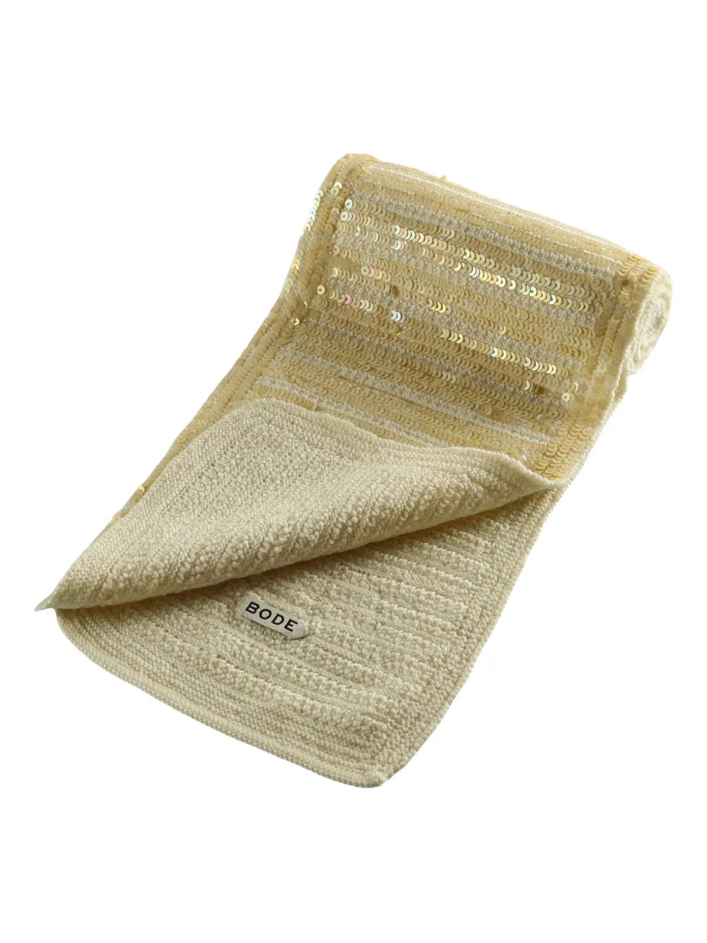 Bode Sequin Scarf In Brown