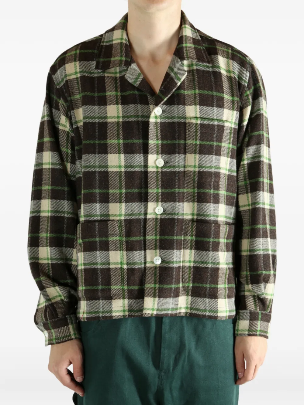 BODE Woodcrest checked shirt - Bruin