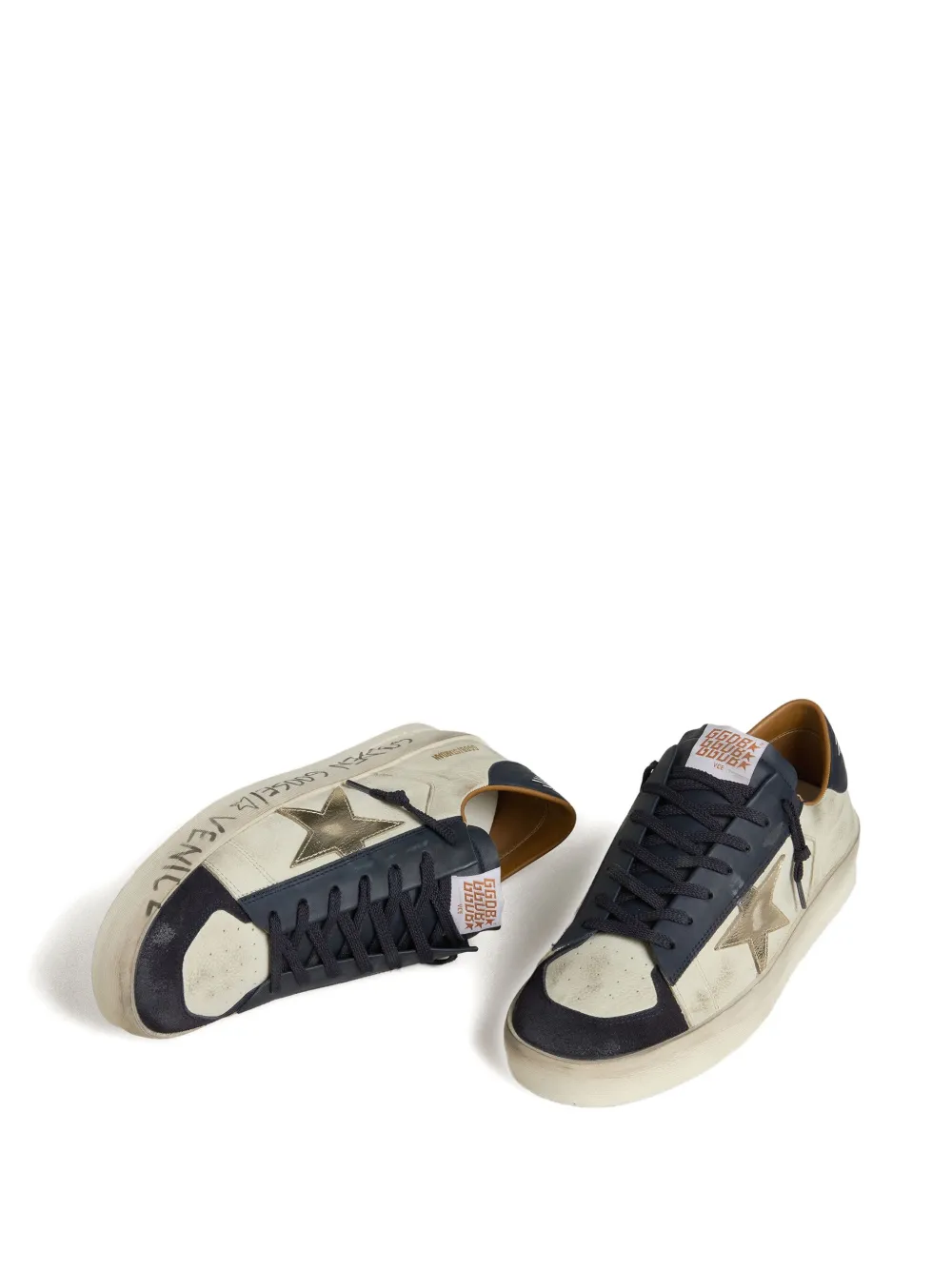 Golden Goose STARDAN leren sneakers Beige