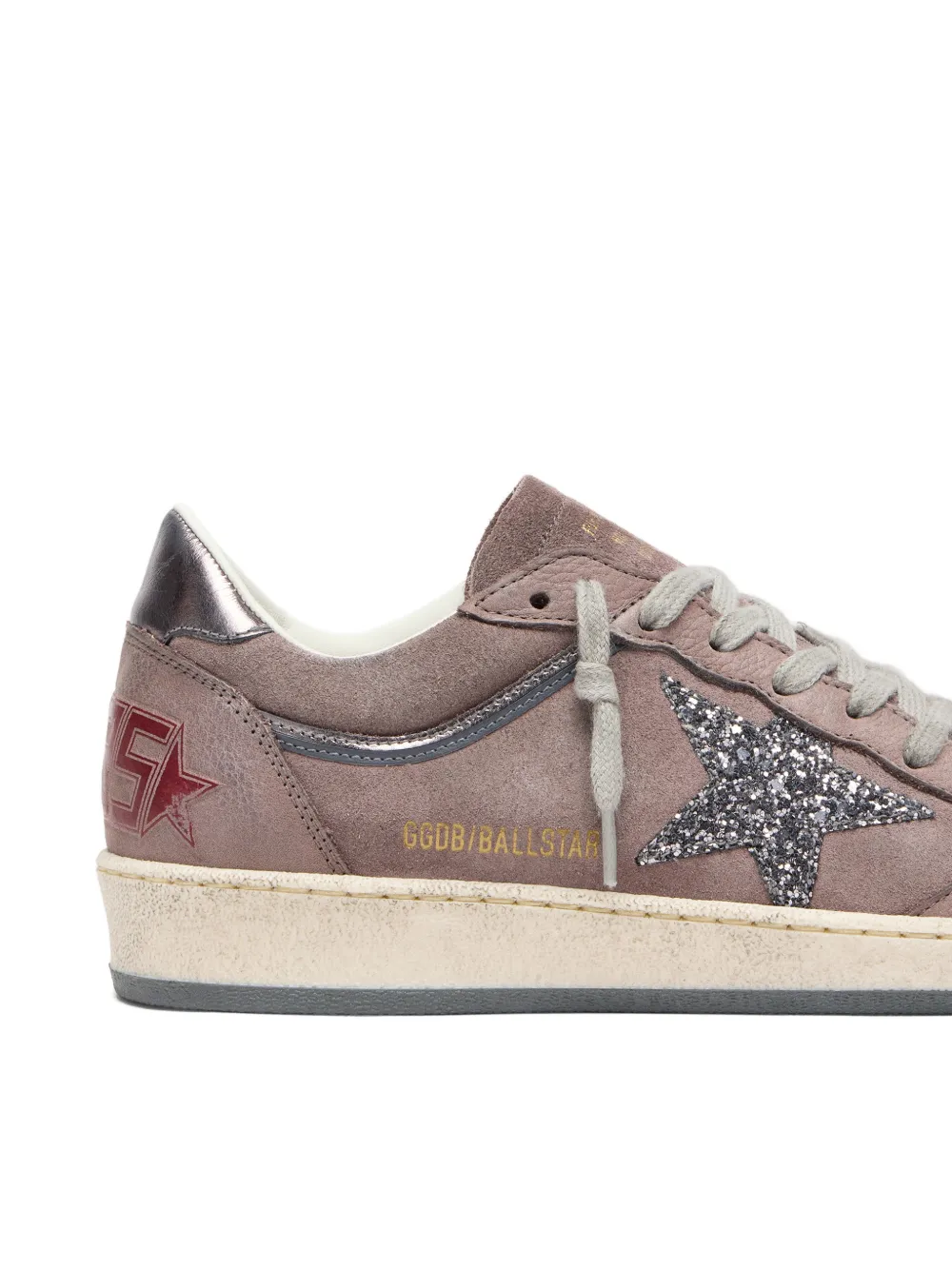 Golden Goose Ball Star sneakers met glitter Paars