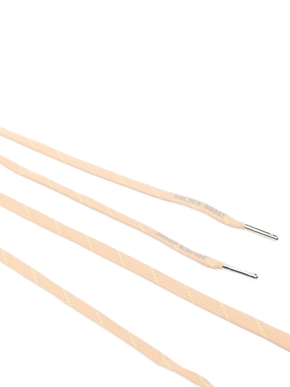 Golden Goose trekking logo print shoe laces Bruin