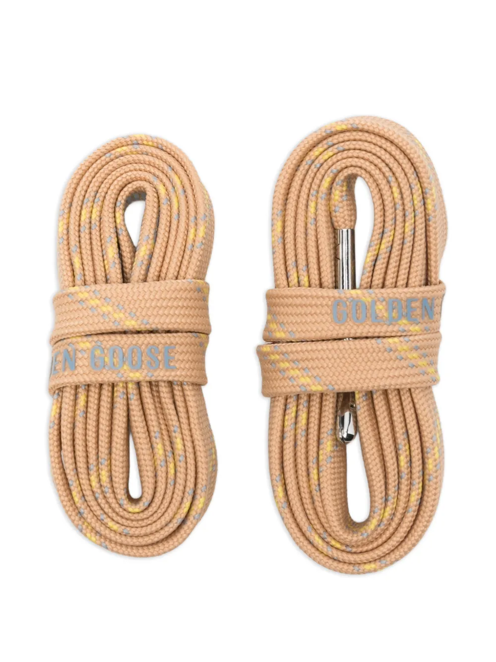 Golden Goose trekking logo print shoe laces Bruin