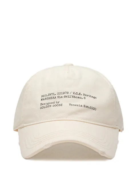 Golden Goose heritage print journey baseball cap