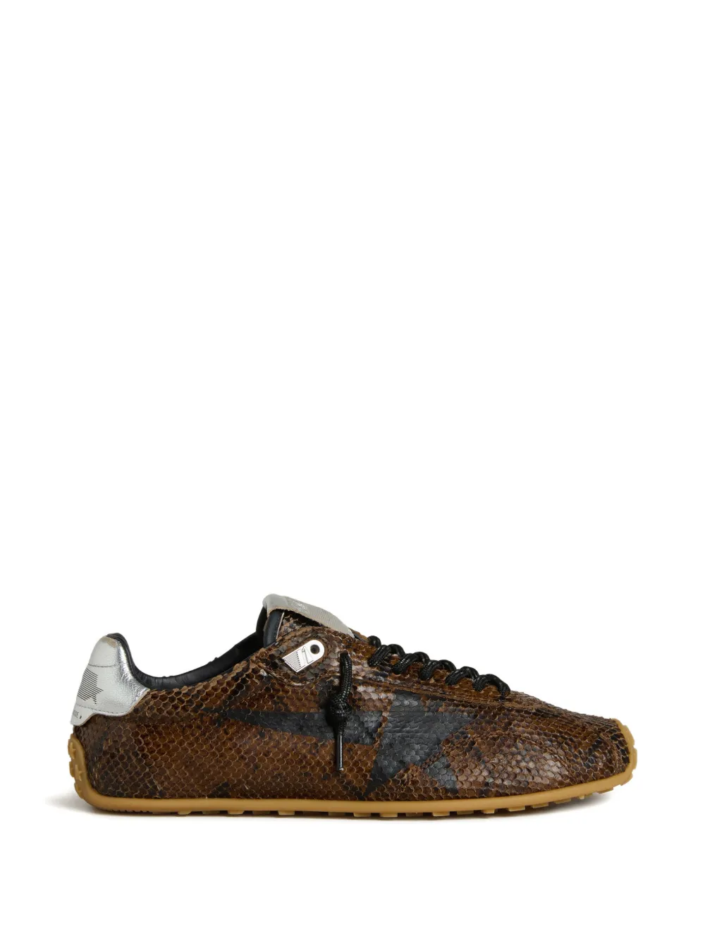 Golden Goose Marathon Speed leren sneakers met print Bruin