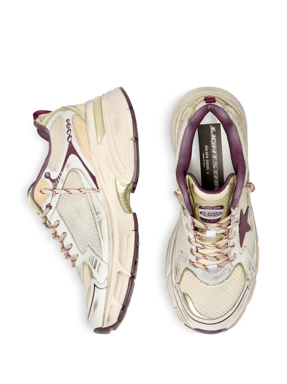 Golden Goose star-embellishment sneakers - Beige