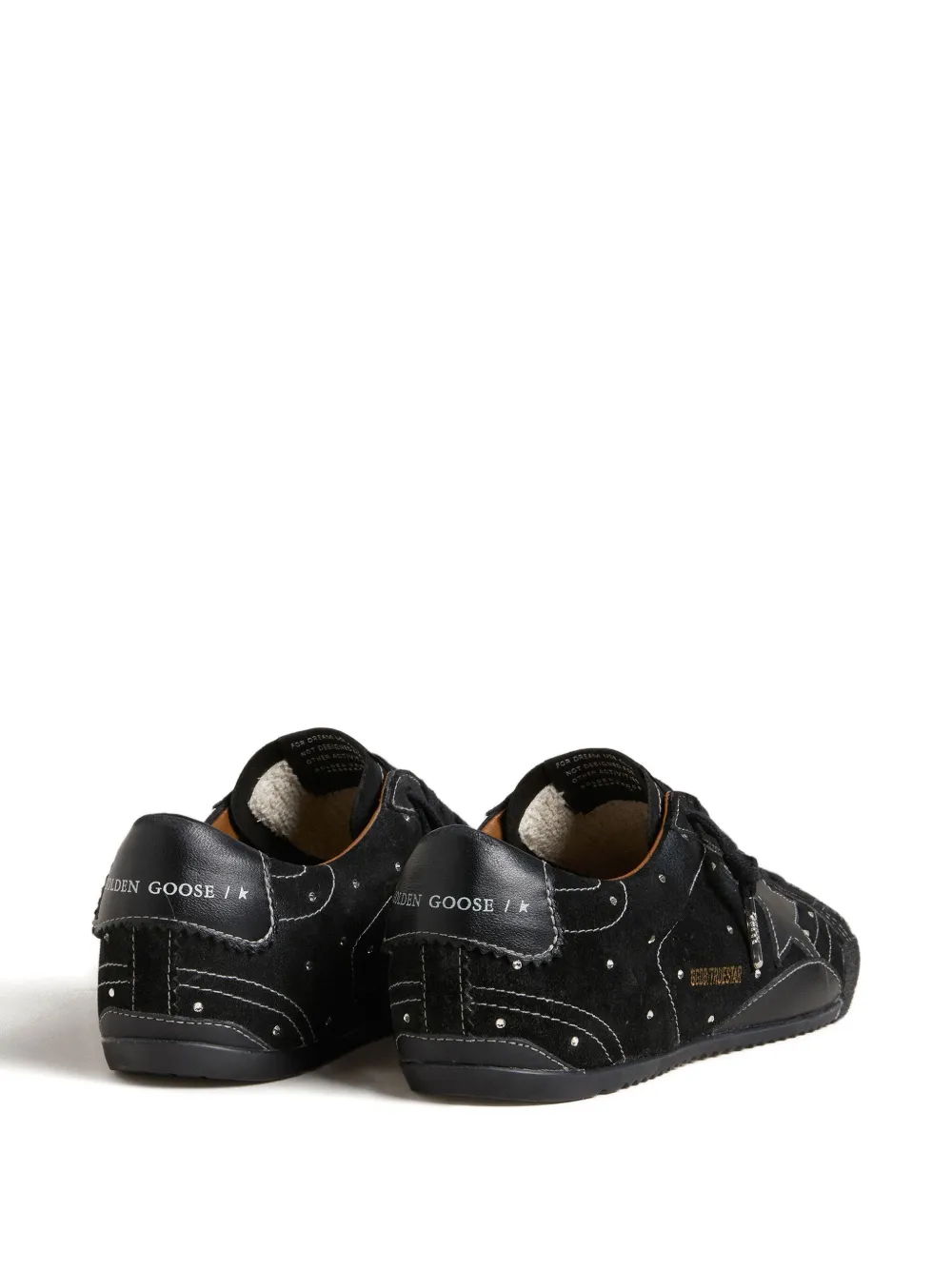 Golden Goose True-star Crystal Sneakers In Black