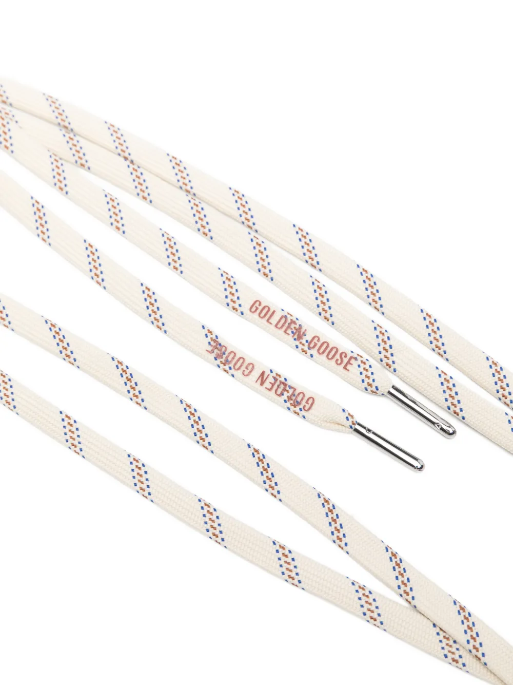 Golden Goose logo-print shoe laces Wit