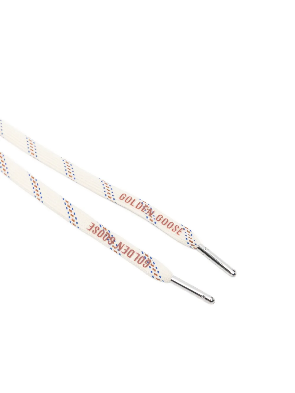 Golden Goose logo-print shoe laces Wit