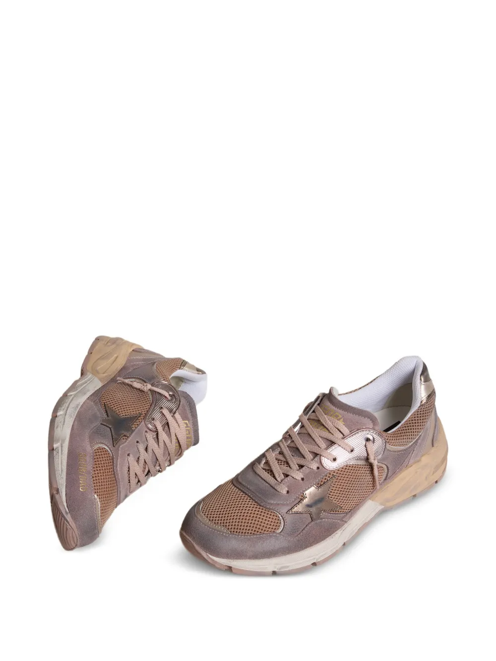 Golden Goose Dad-Star suède mesh sneakers Paars