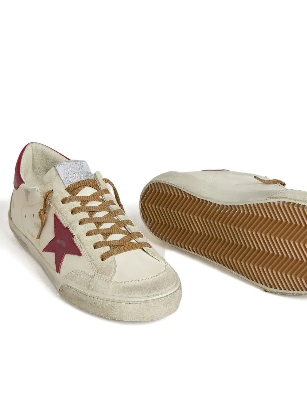 Golden Goose Super-Star leren sneakers Beige