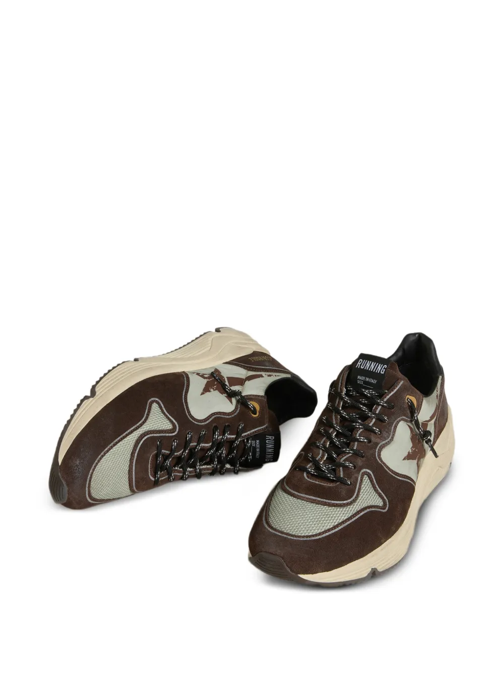 Golden Goose Running Sole suède sneakers Bruin