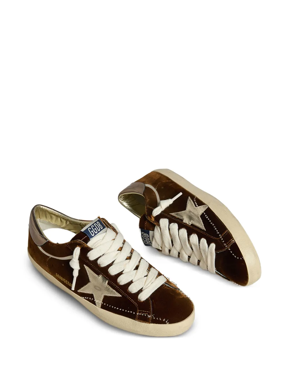 Golden Goose Fluwelen sneakers Bruin