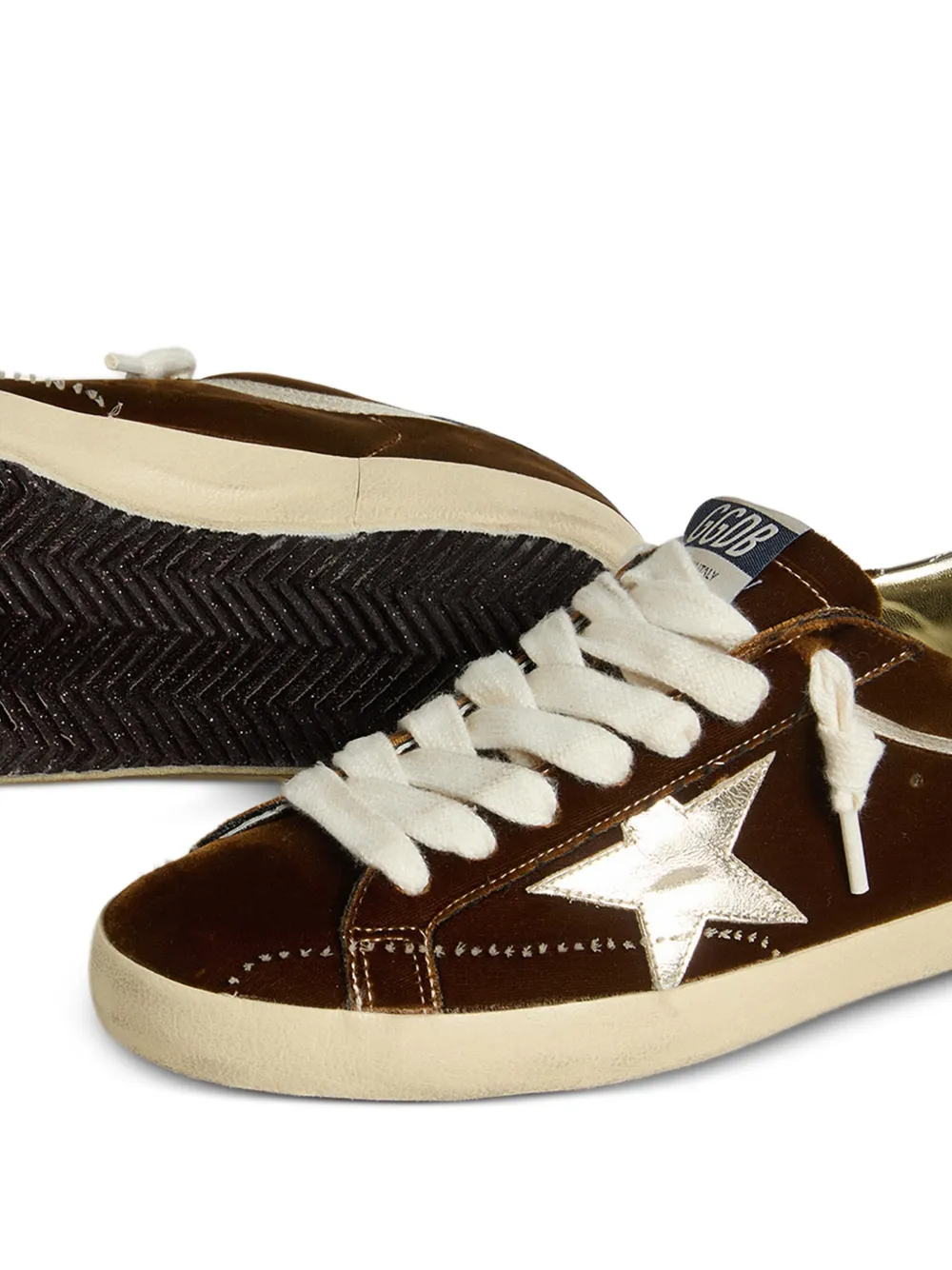 Golden Goose Fluwelen sneakers Bruin