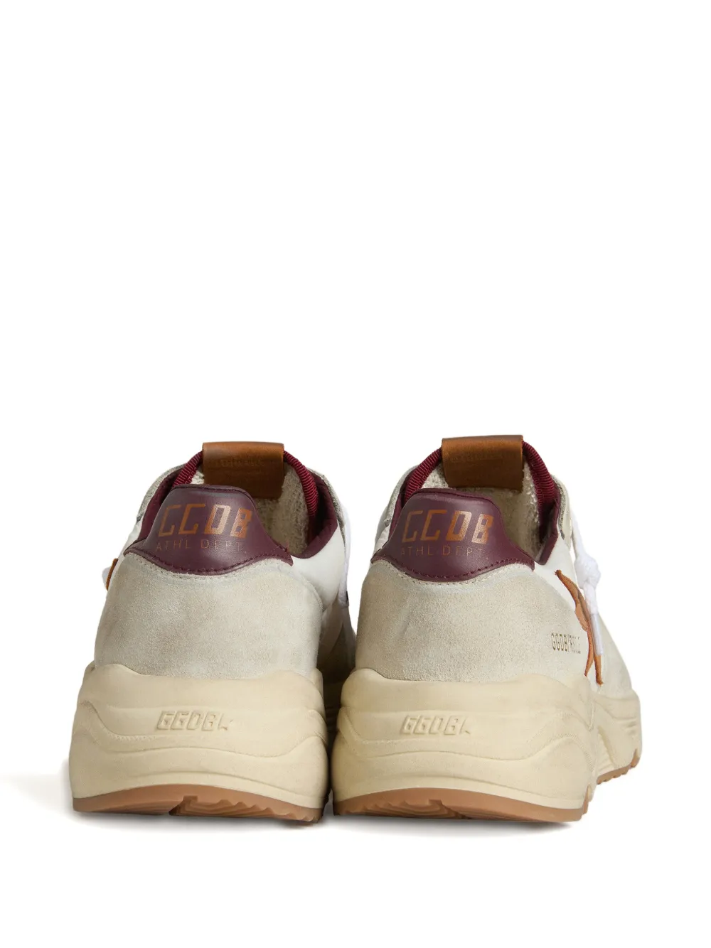 Golden Goose Sneakers met logo Beige