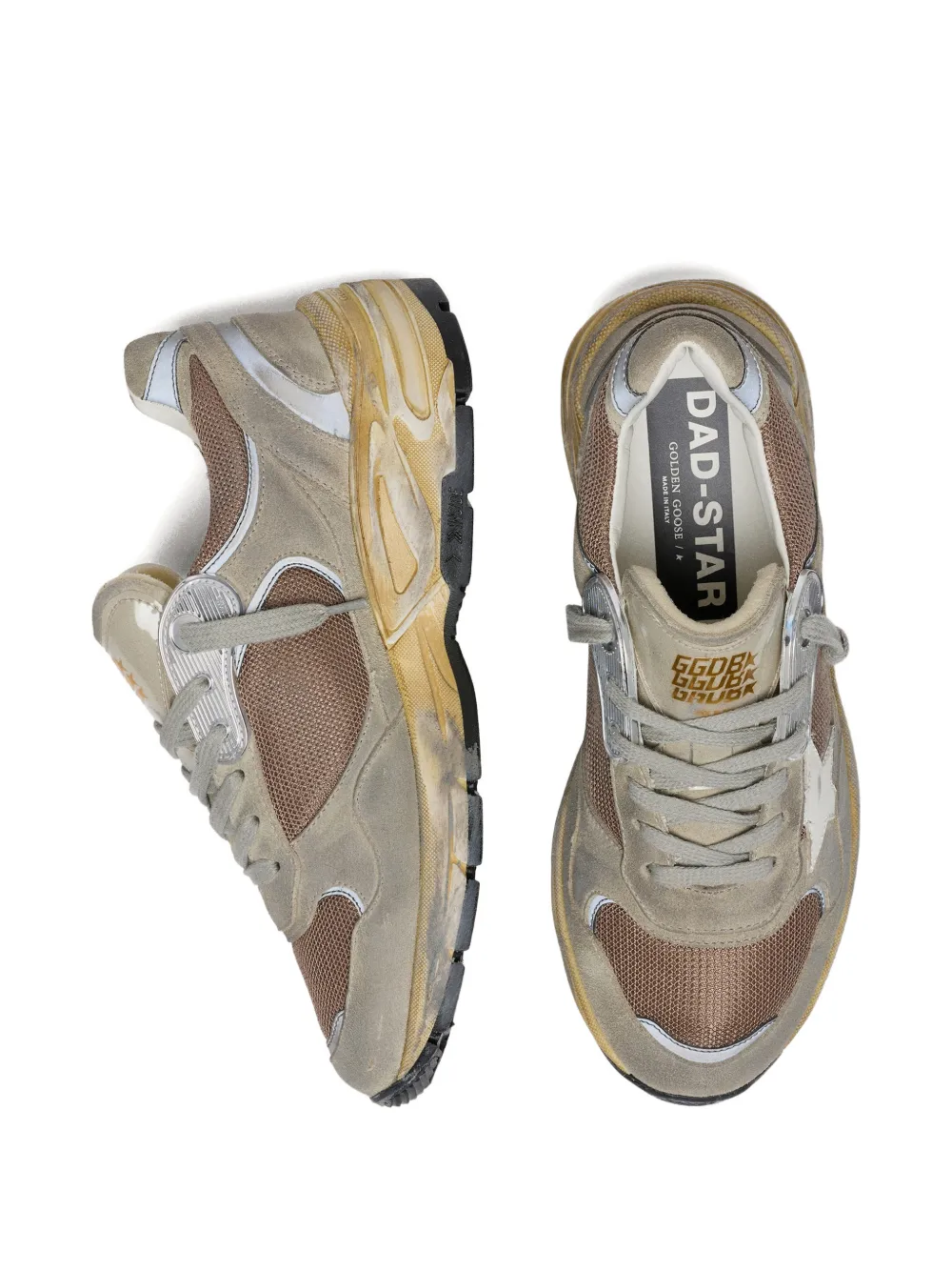 Golden Goose Sneakers met veters sterdetail Grijs