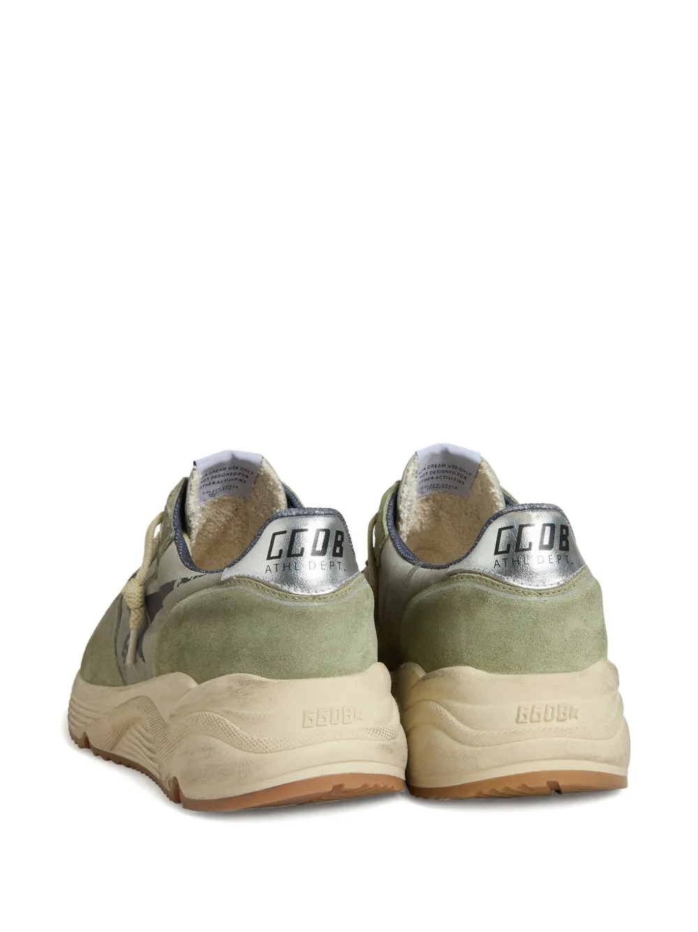 Golden Goose Suède sneakers met print Groen
