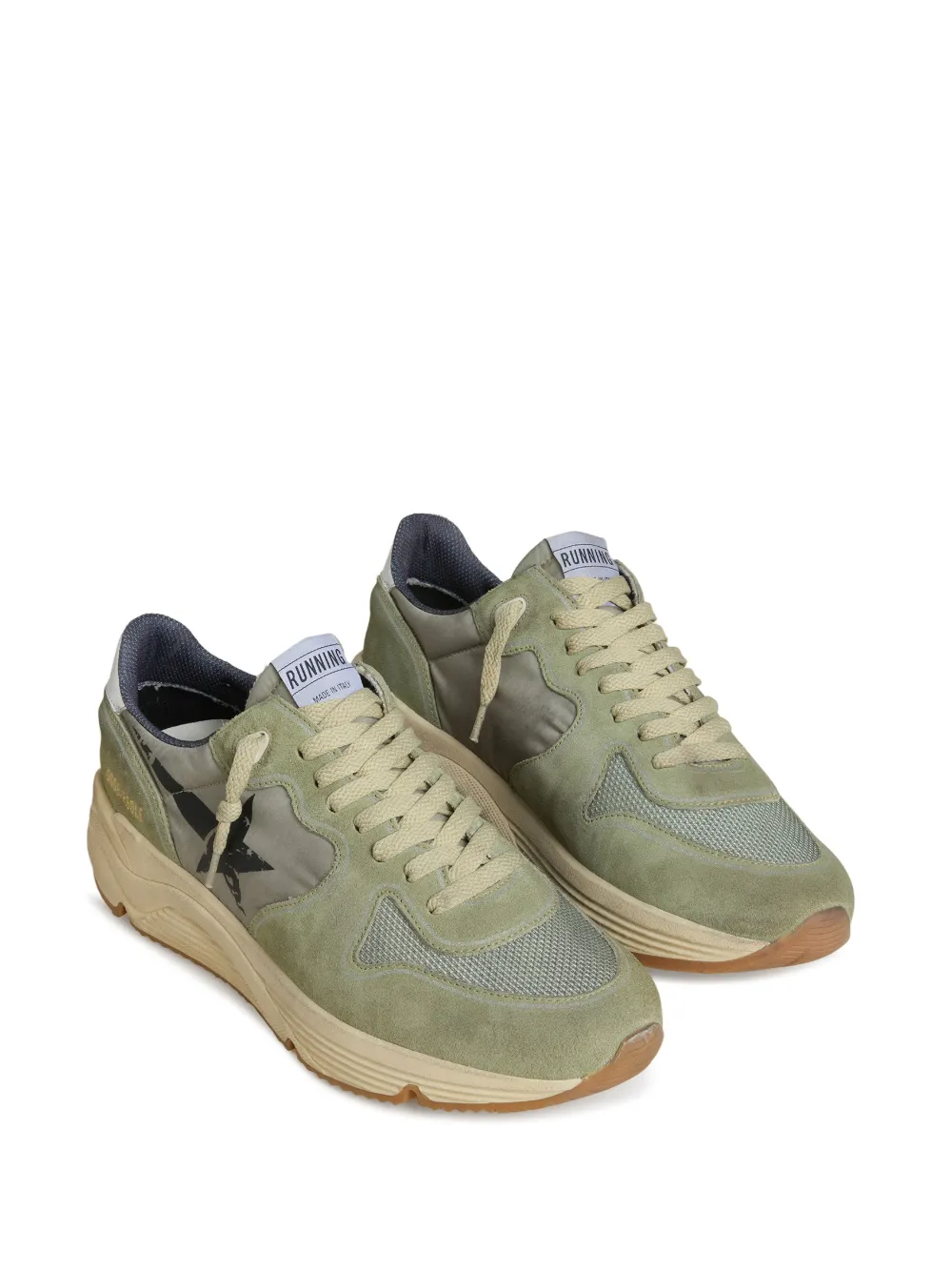 Golden Goose Suède sneakers met print Groen