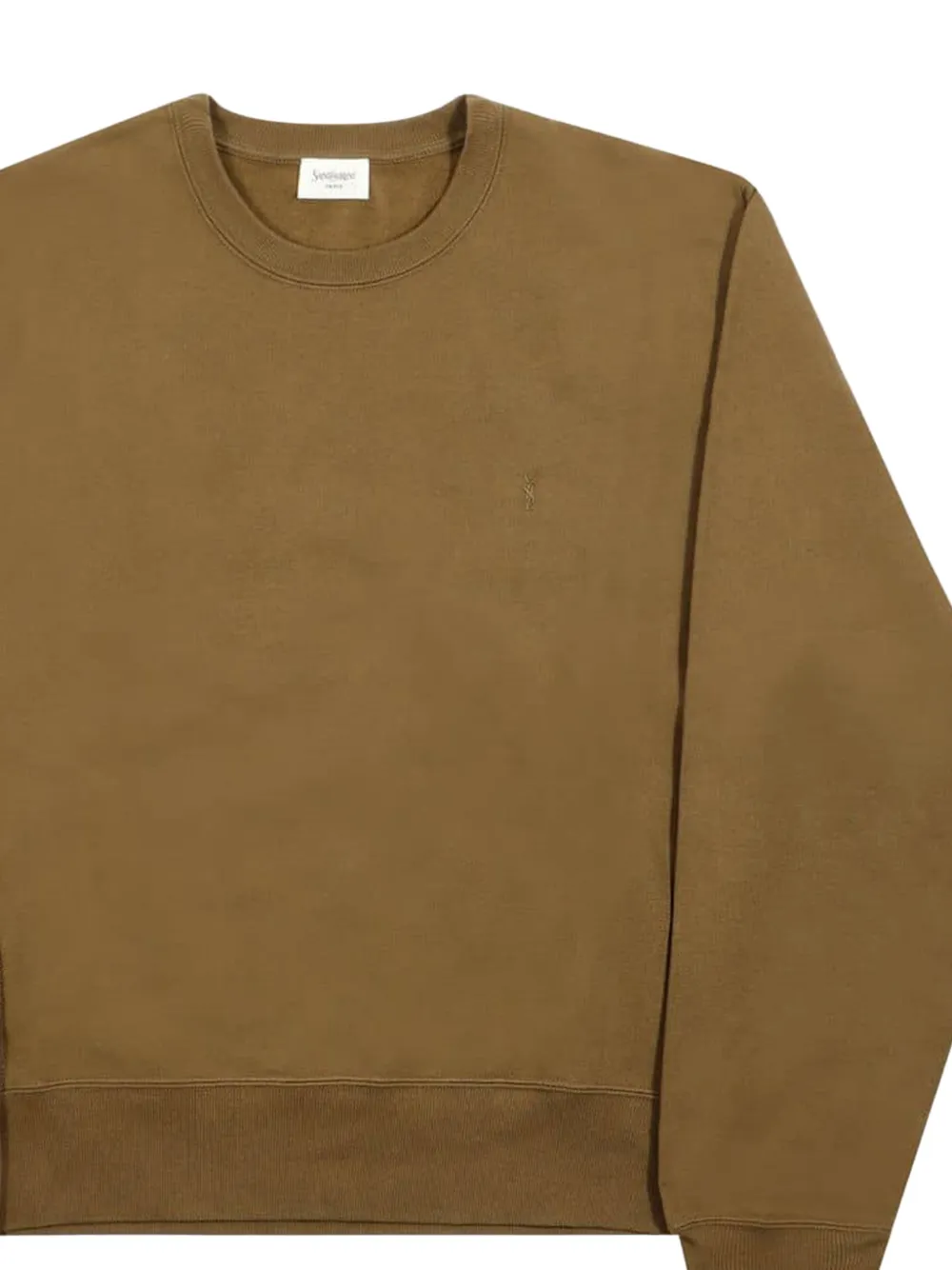 Saint Laurent T-shirt met ronde hals - Bruin