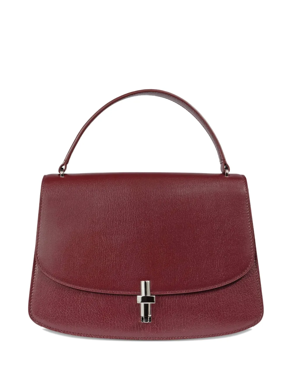 The Row Mini Top Handle Lock Satchel In Red