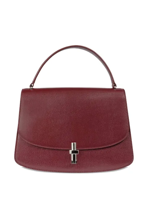 The Row mini top handle lock satchel