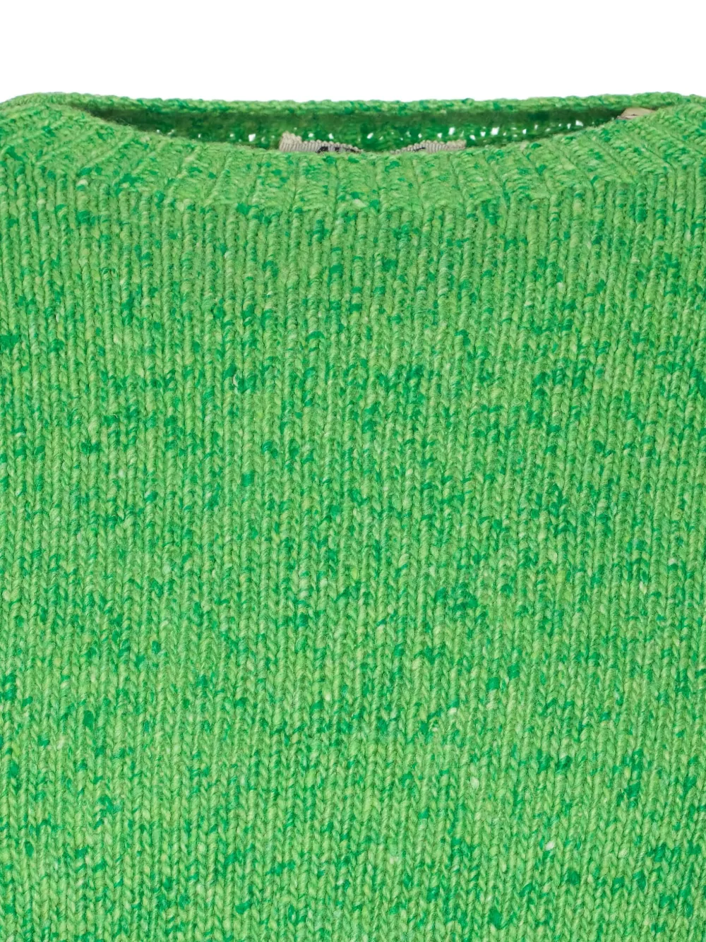 Auralee Crew-neck Long-sleeved Sweater In Green