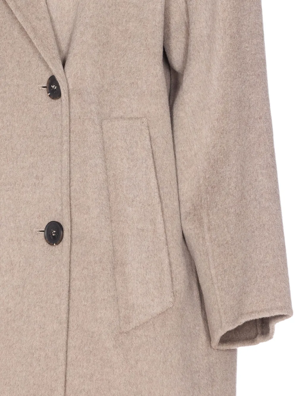 Ivy & Oak Double-breasted Woll Coat In Neutral