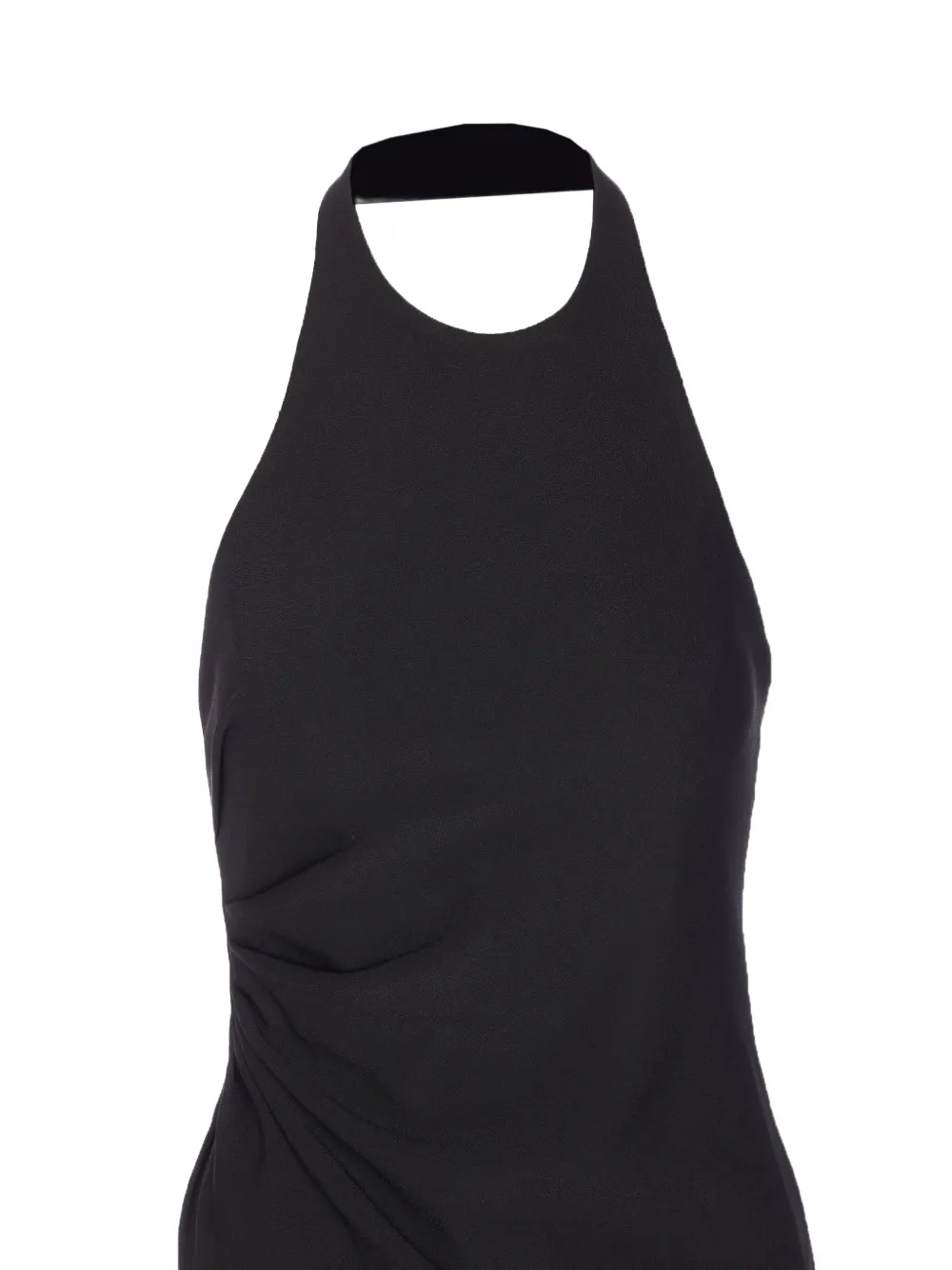 Ele Halterneck Split Dress In Black