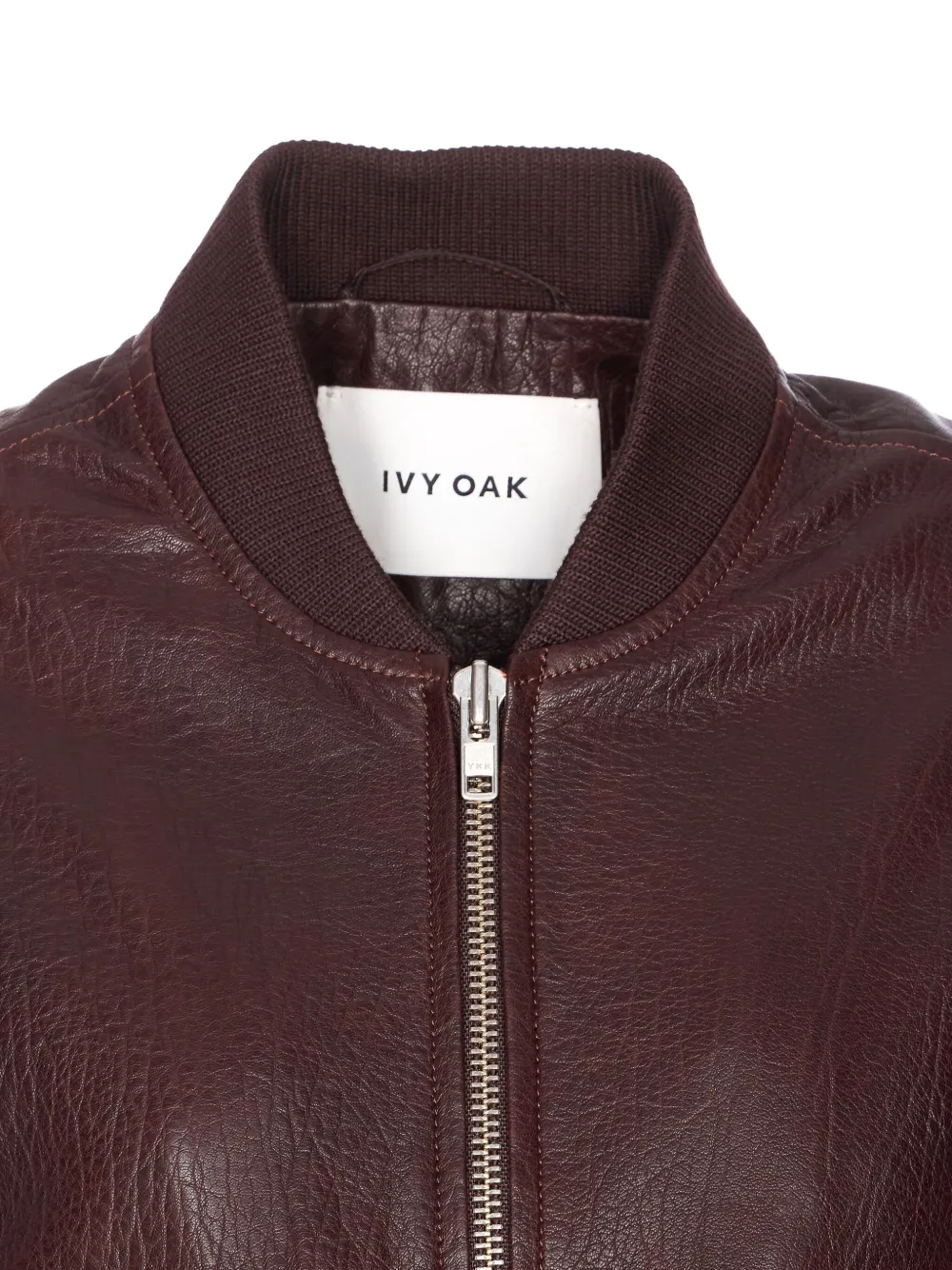 Ivy & Oak Lara Leather Jacket In Brown