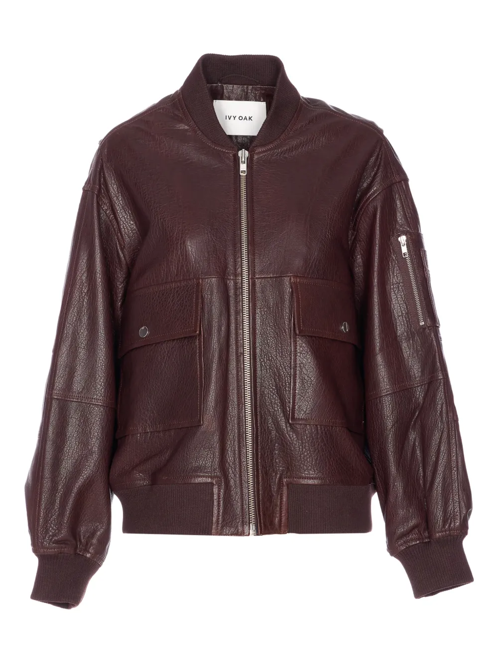 IVY OAK Lara leather jacket | Brown | Image 1