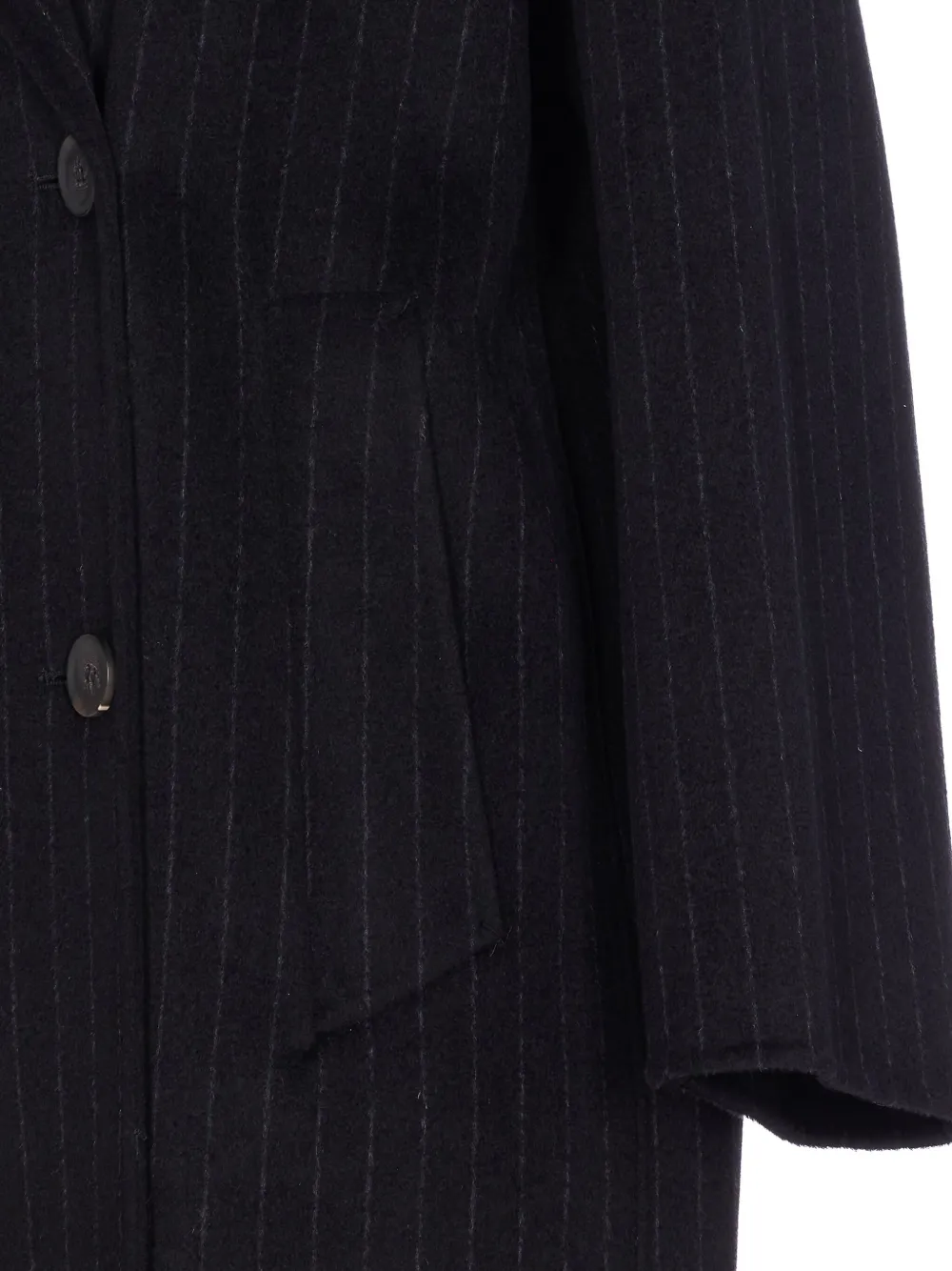 Ivy & Oak Double-breasted Wool Coat In Blue