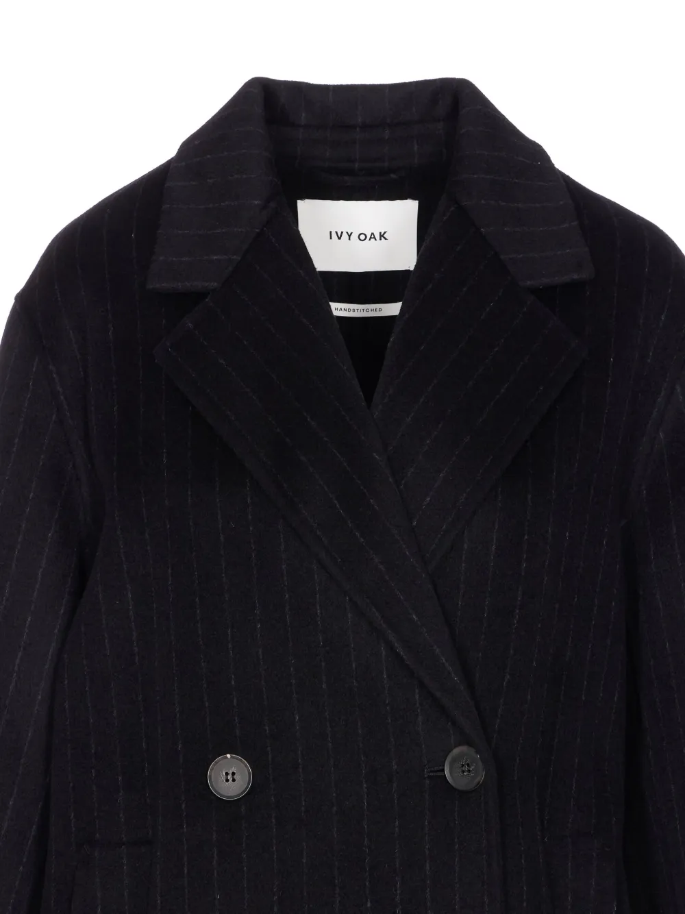 Ivy & Oak Double-breasted Wool Coat In Blue
