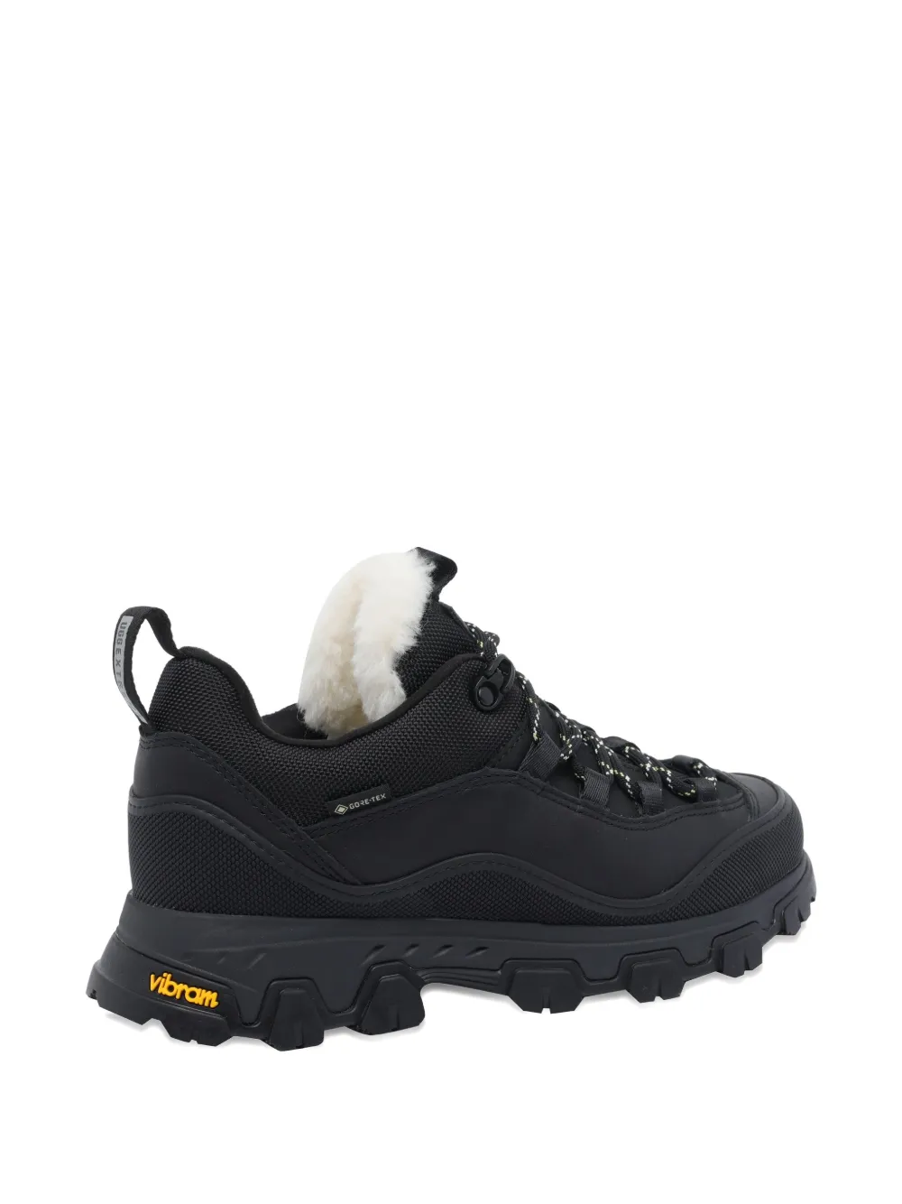 Ugg Black Canvas And Leather Metrotrek Sneakers In Black