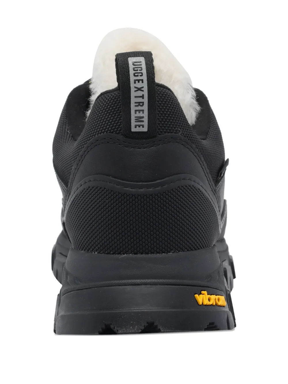 Ugg Black Canvas And Leather Metrotrek Sneakers In Black