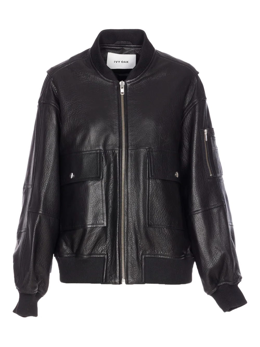 IVY OAK Lara leather jacket | Black | Image 1