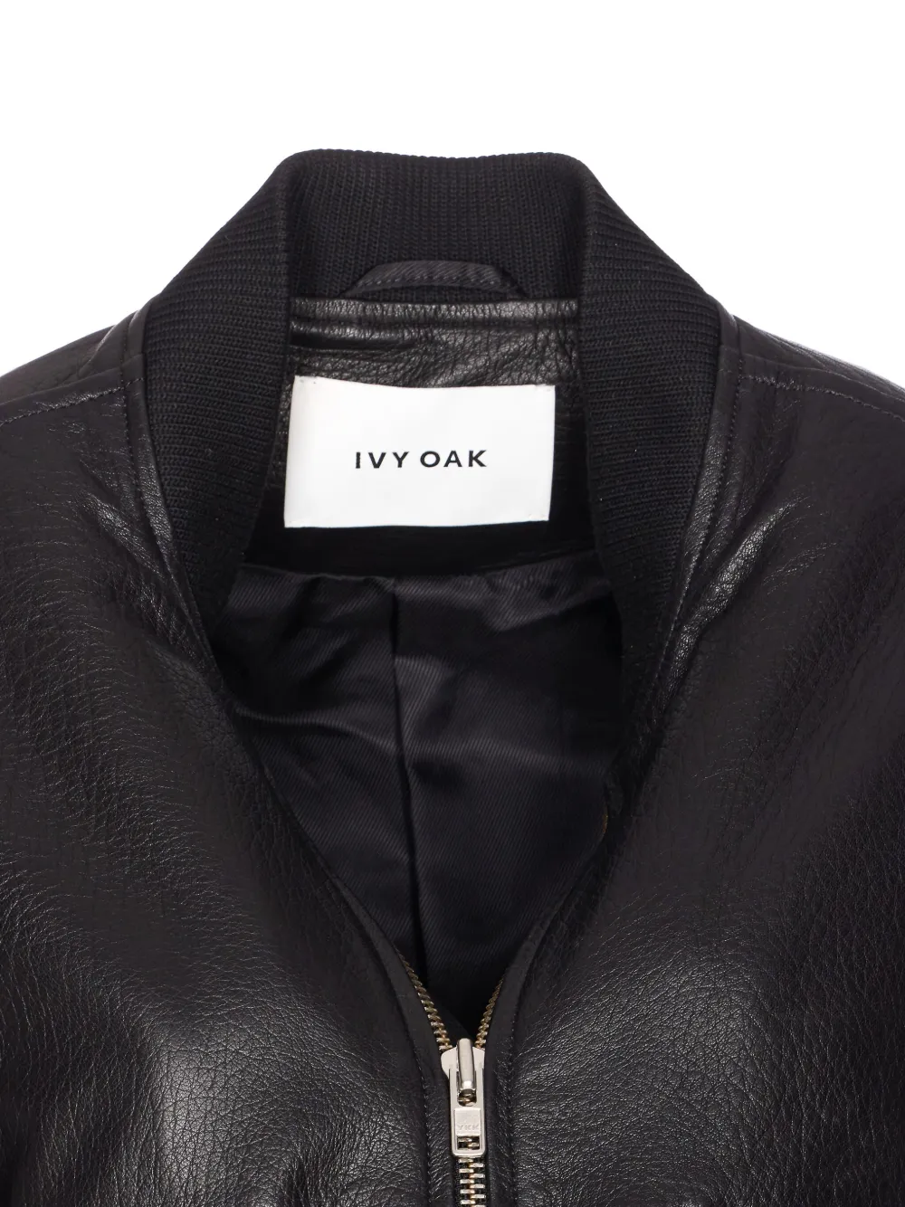 Ivy & Oak Lara Leather Jacket In Black