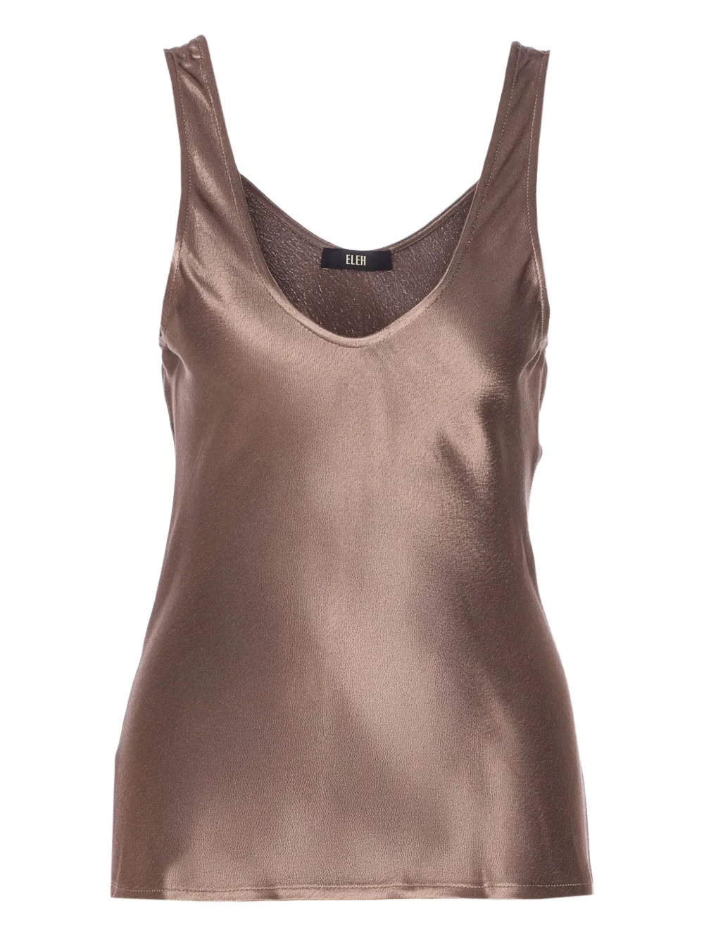 Ele satin top | Brown | Image 1