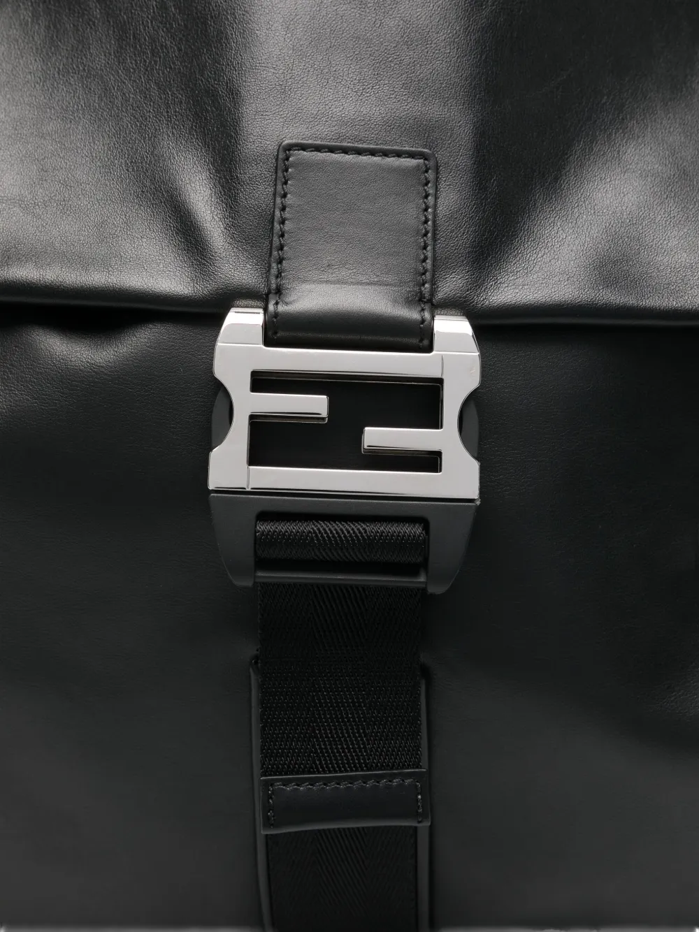 FENDI Flux maxi-shopper met gesp Zwart