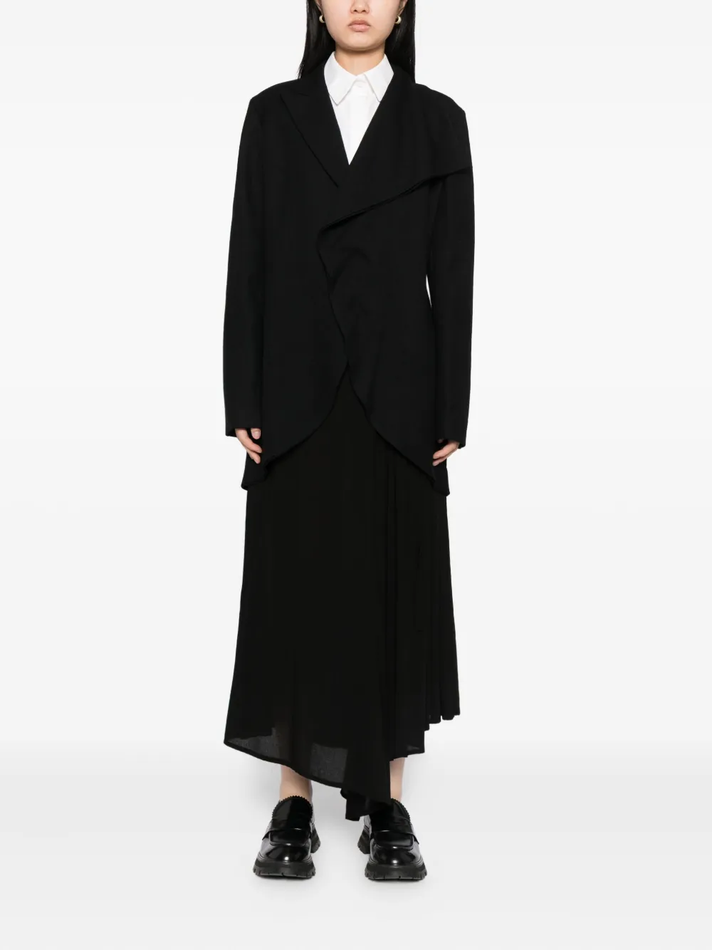 Yohji Yamamoto asymmetric wool jacket | Fitted Jackets | Image 2