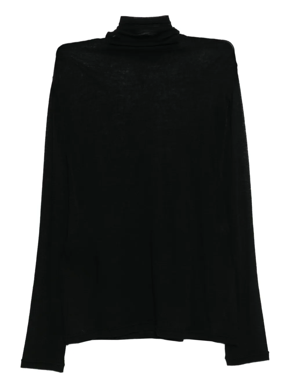 Yohji Yamamoto playera con cuello vuelto | negro | Image 1