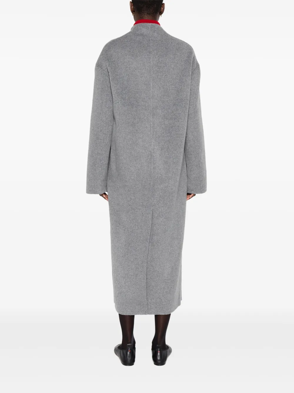 Loulou De Saison Double-breasted Wool-cashmere Coat In Gray