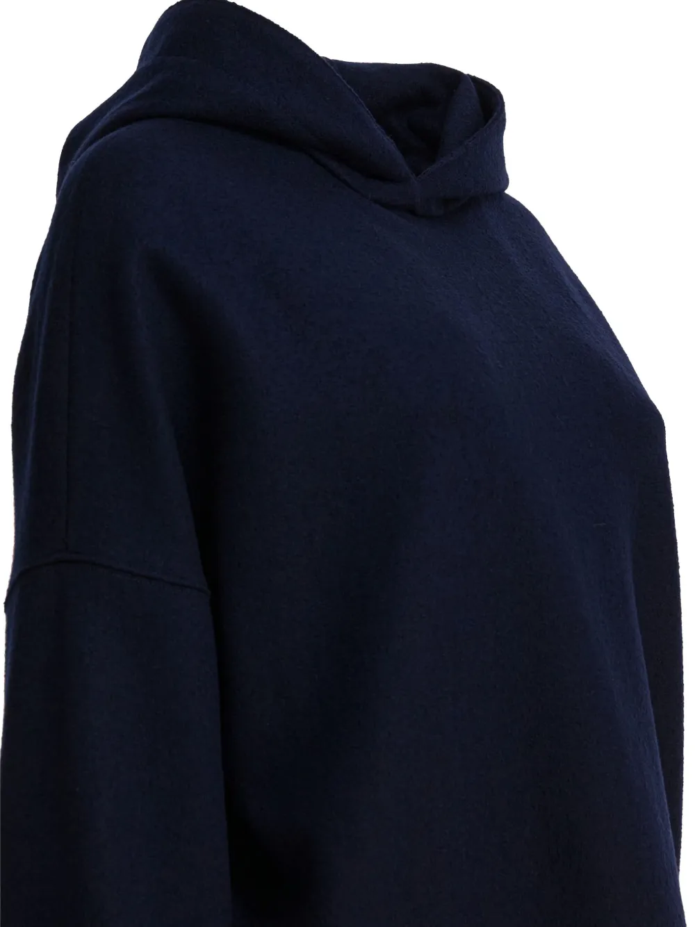 Circolo 1901 Hooded Wool Sweater In Blue