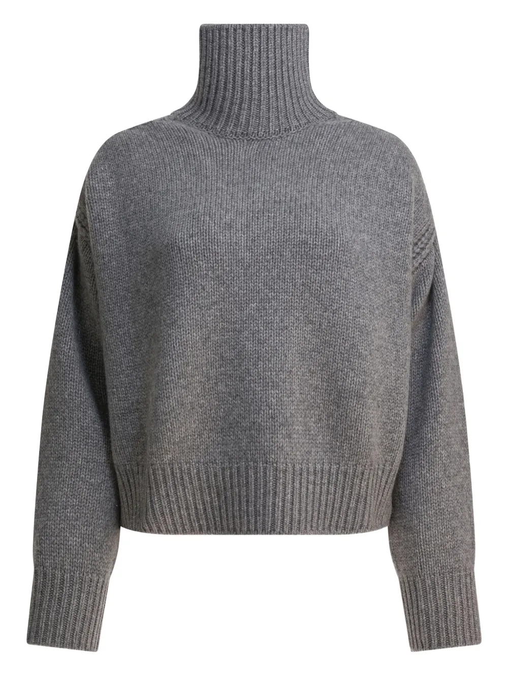 Sa Su Phi Roll-neck Cashmere Sweater In Gray