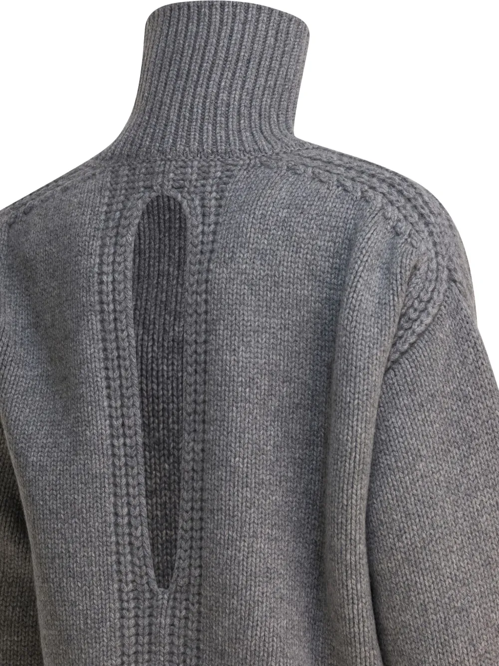 Sa Su Phi Roll-neck Cashmere Sweater In Gray