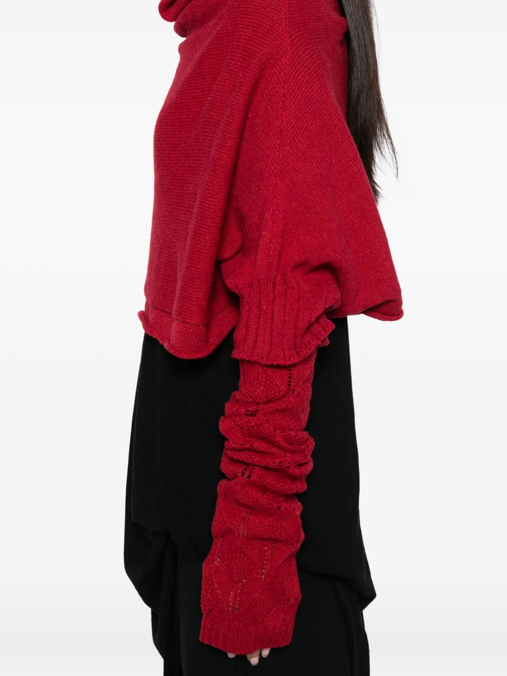 Yohji Yamamoto 7g Plain-stitch Jumper In Red
