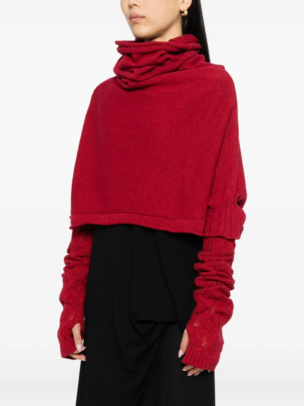 Yohji Yamamoto 7g Plain-stitch Jumper In Red