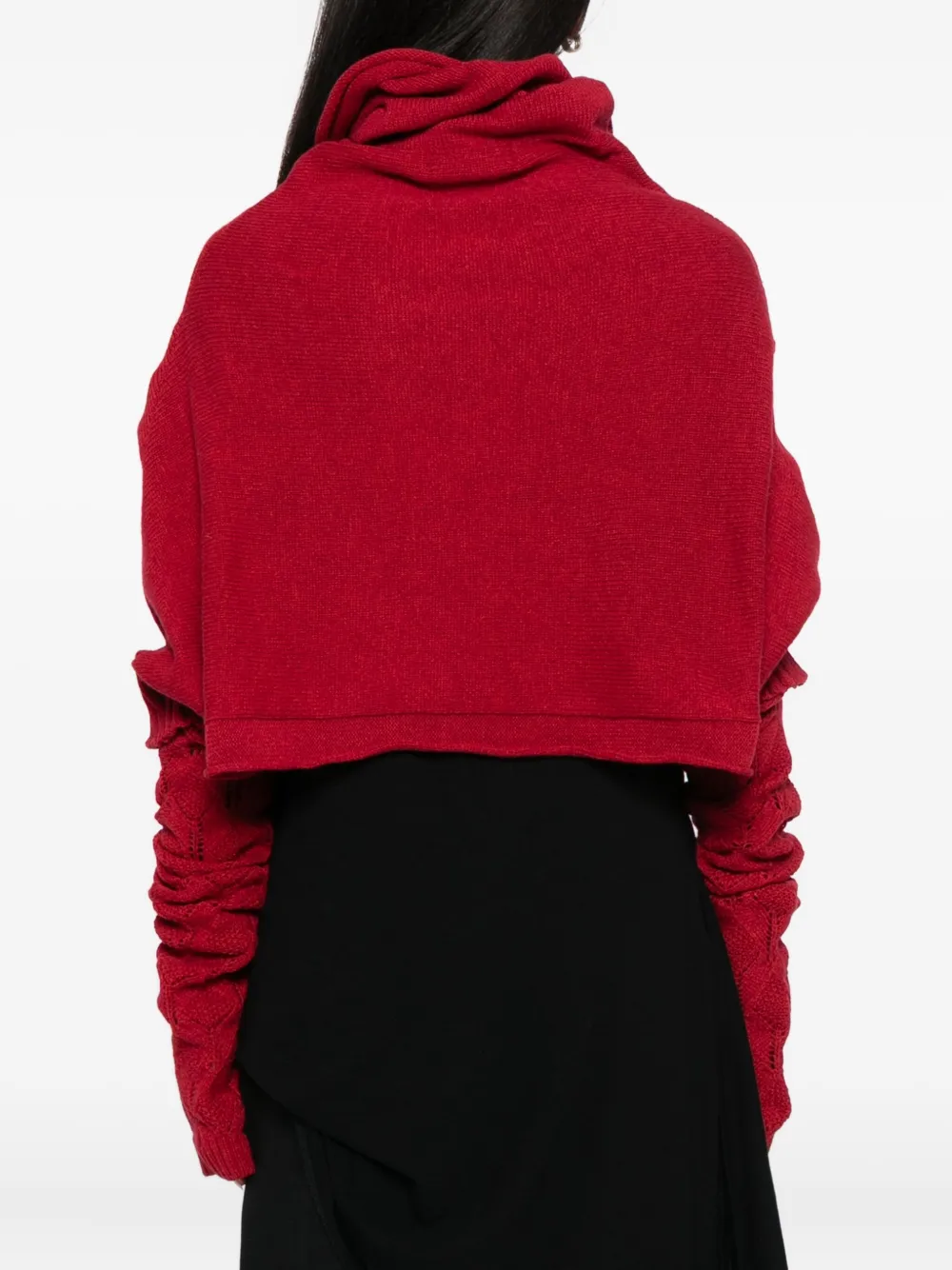 Yohji Yamamoto 7g Plain-stitch Jumper In Red