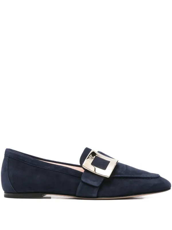 Roger Vivier バックル ローファー | ブルー | FARFETCH JP