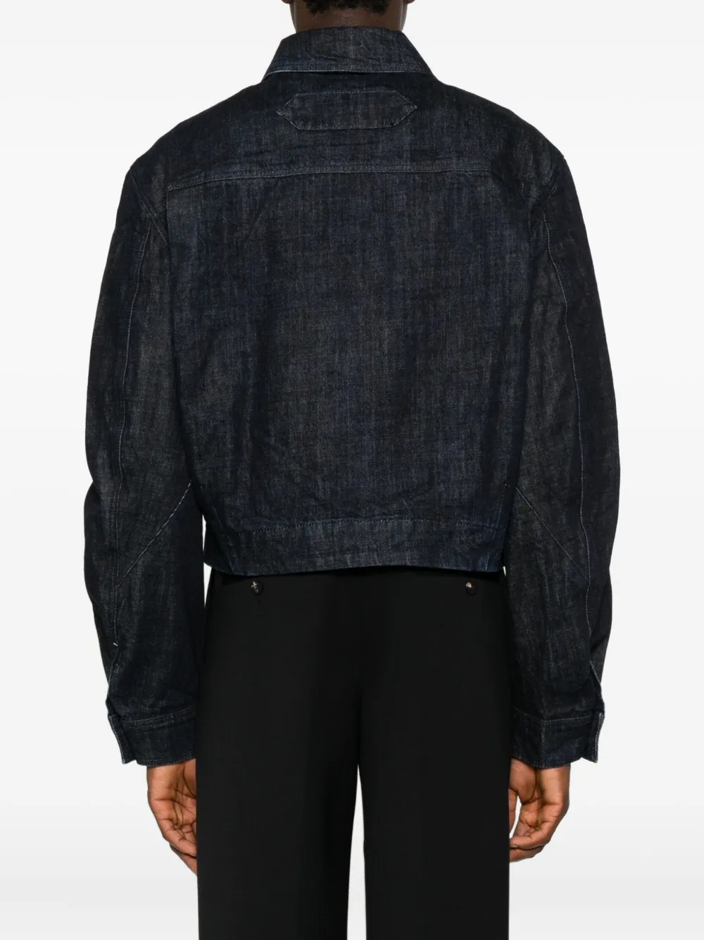 Jacquemus Denim jack met logoprint Blauw